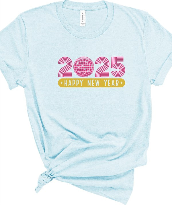 2025 Happy New Year Graphic Boutique Tee