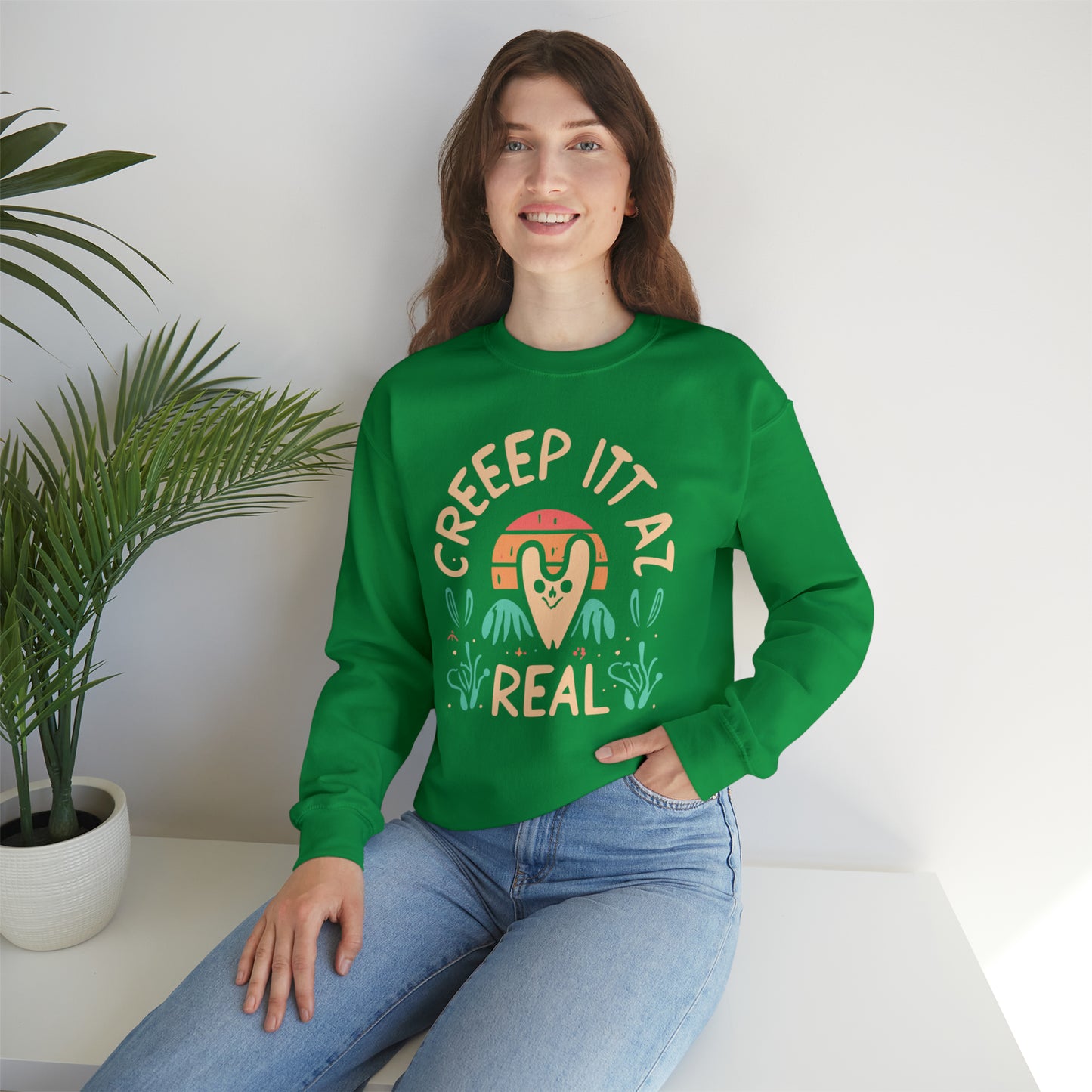 Creep It Real Halloween Sweatshirt, Spooky Season Halloween Sweatshirt, Halloween Costume, Spooky Sweatshirt, Halloween Gifts