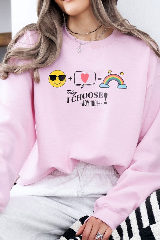 Valentine Vibes Fleece Graphic Sweatshirt