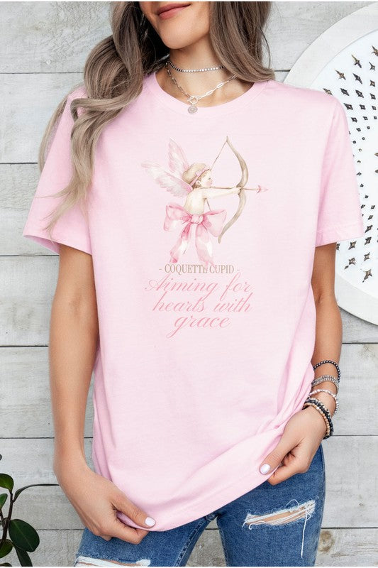 Coquette Cupid Valentine's Graphic Tee