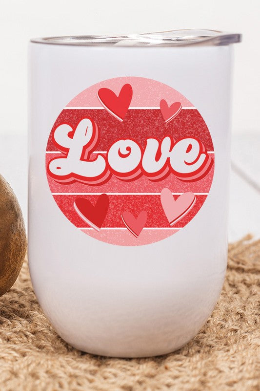 Valentine's Day Red Love Circle Wine Cup