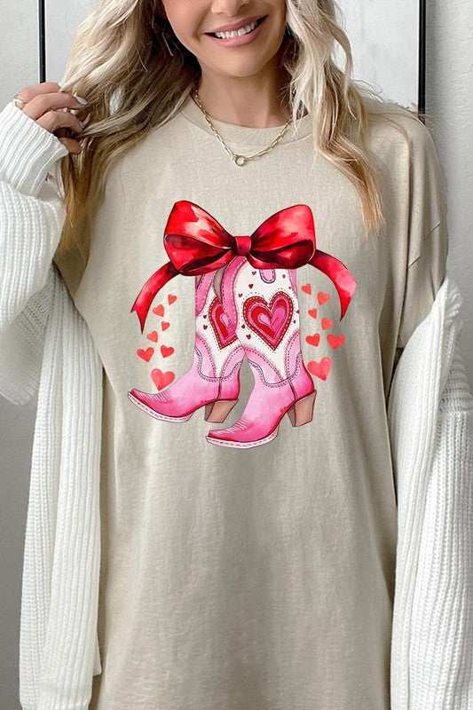 Valentine Boots Graphic Plus Heavy Cotton Tee