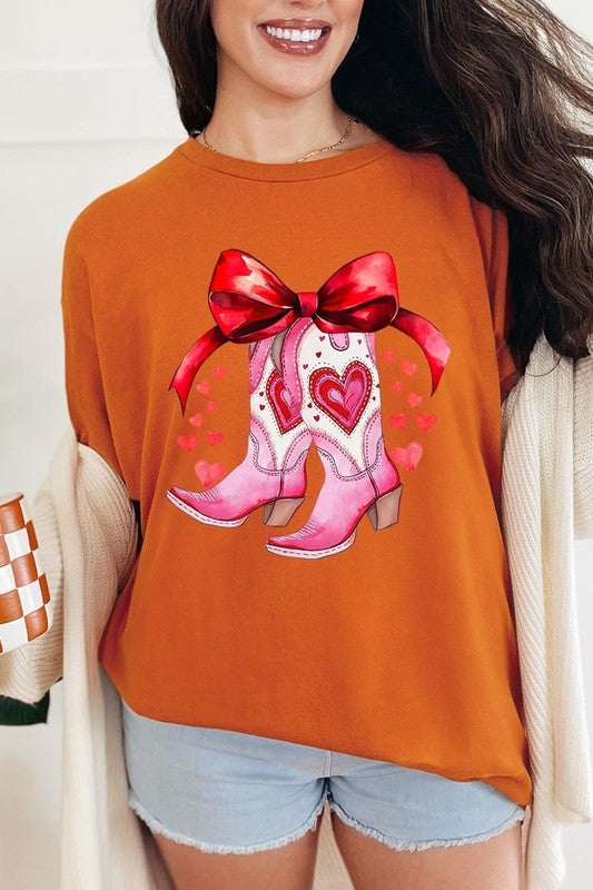 Valentine Boots Graphic Plus Heavy Cotton Tee