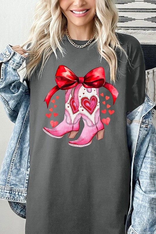 Valentine Boots Graphic Plus Heavy Cotton Tee