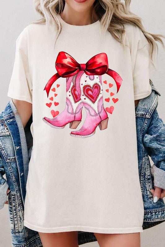 Valentine Boots Graphic Plus Heavy Cotton Tee