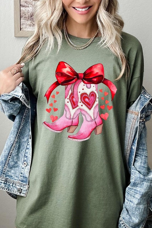 Valentine Boots Graphic Plus Heavy Cotton Tee