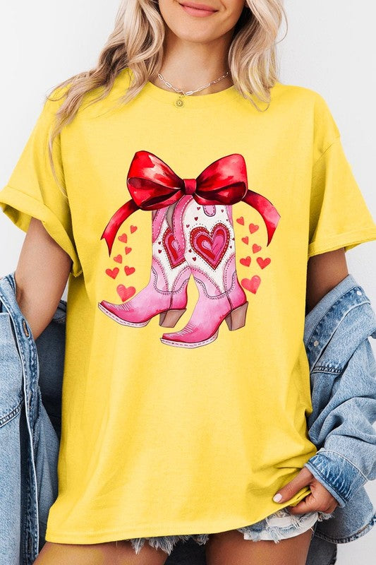 Valentine Boots Graphic Plus Heavy Cotton Tee