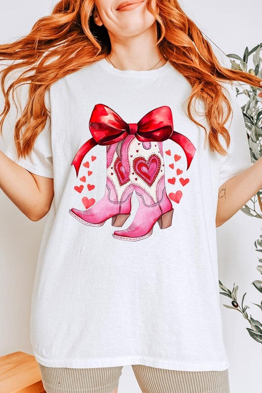 Valentine Boots Graphic Plus Heavy Cotton Tee