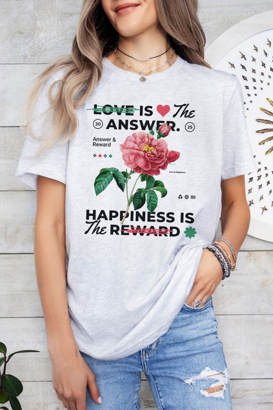 Love is The Answer Valentine's Graphic Tee