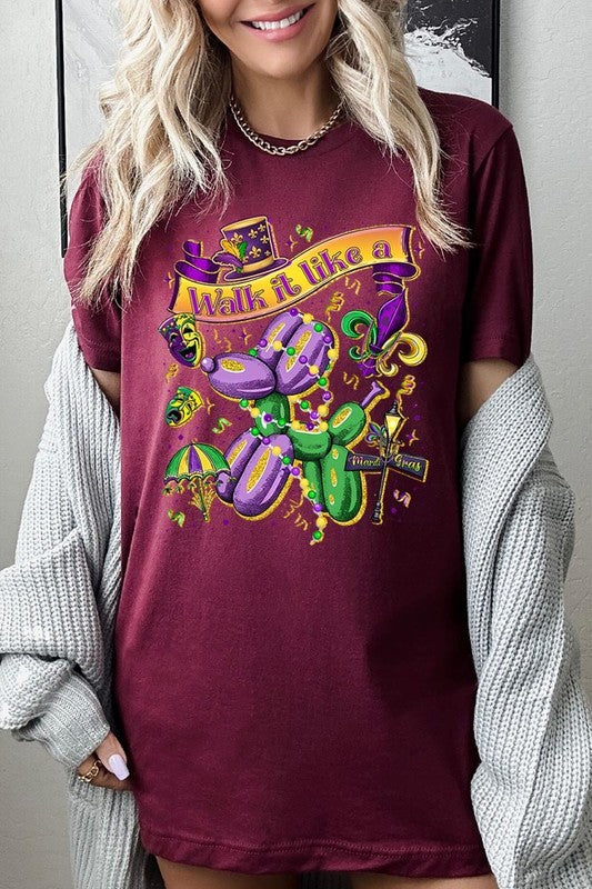 Walk It Like A Mardi Gras Graphic Tee