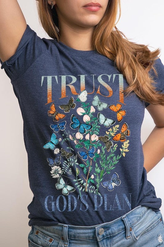 Trust God's Plan Christian Graphic Tee