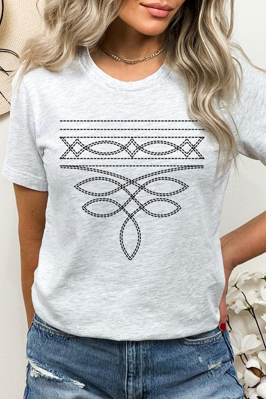 Western Boot Stitch Graphic Tee