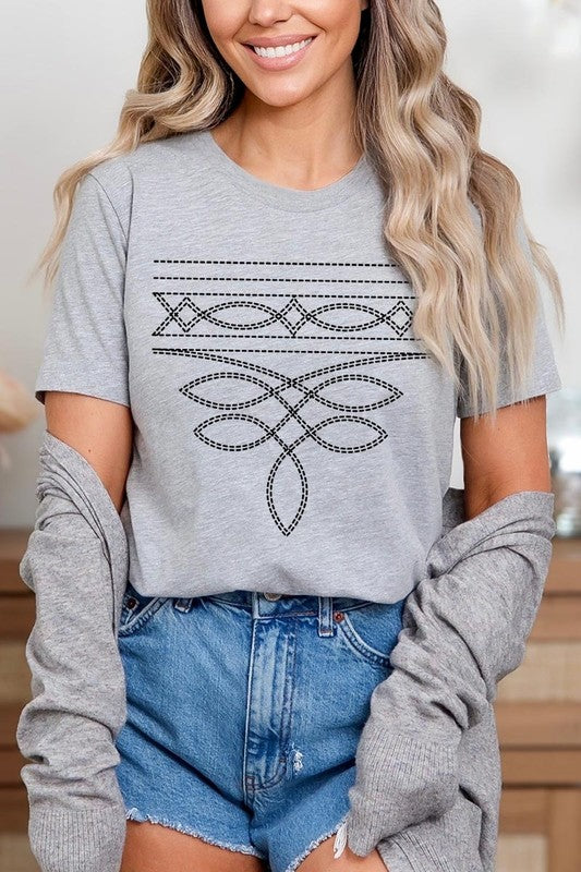 Western Boot Stitch Graphic Tee