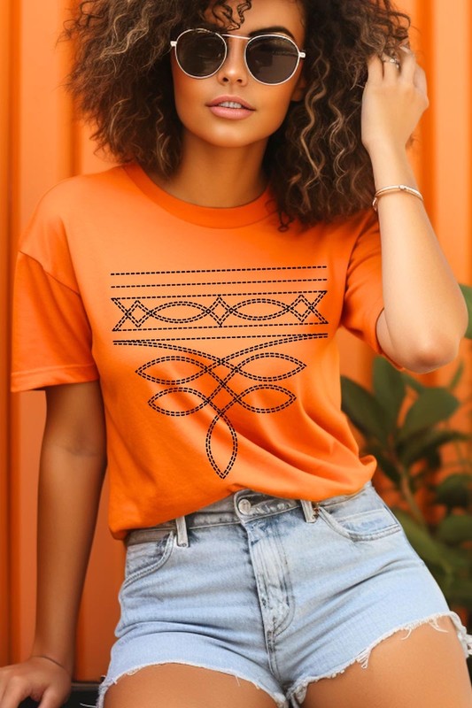 Western Boot Stitch Graphic Tee