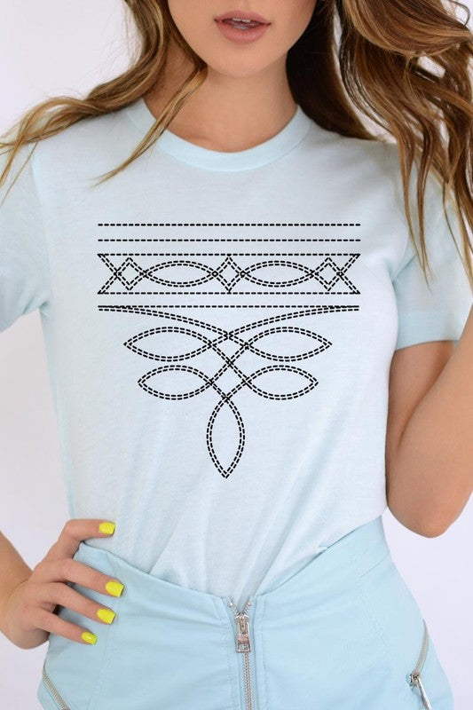 Western Boot Stitch Graphic Tee