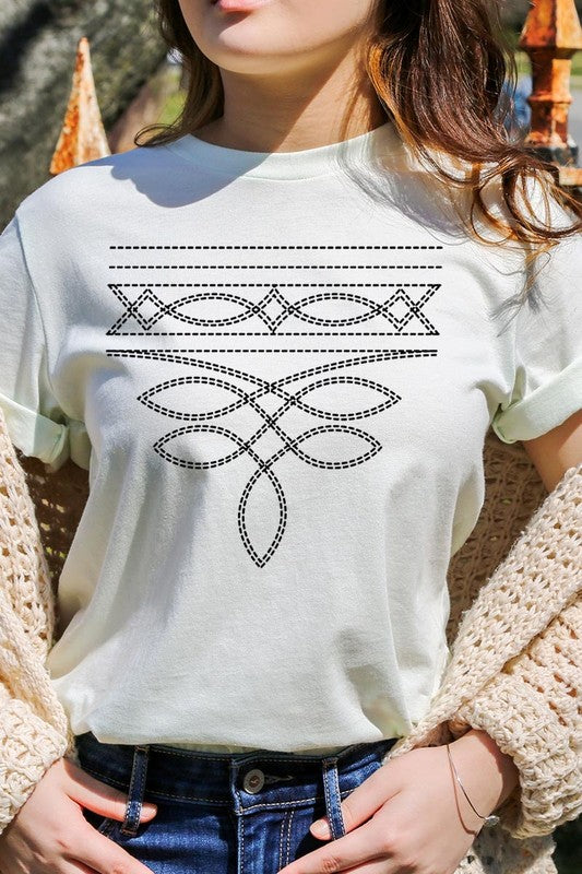 Western Boot Stitch Graphic Tee