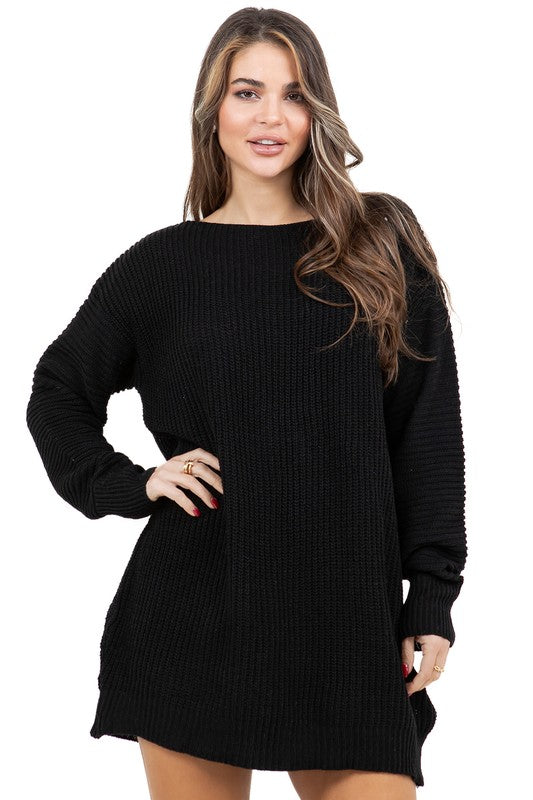 WOMEN FASHION SWEATER DRESS