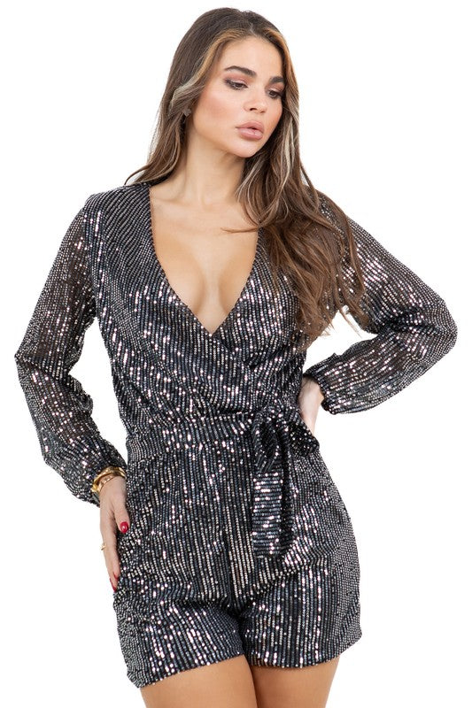 WOMEN FASHION SEQUIN ROMPERS