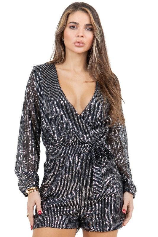 WOMEN FASHION SEQUIN ROMPERS