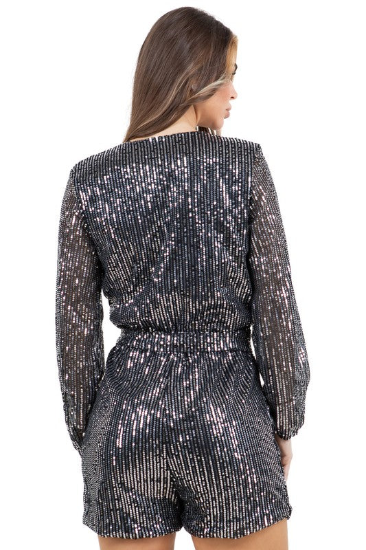 WOMEN FASHION SEQUIN ROMPERS