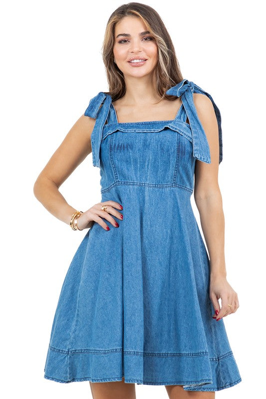 WOMEN FASHION DENIM DRESS