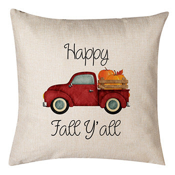 Thanksgiving Pumpkin Pillow Linen Sofa Pillow Cushion