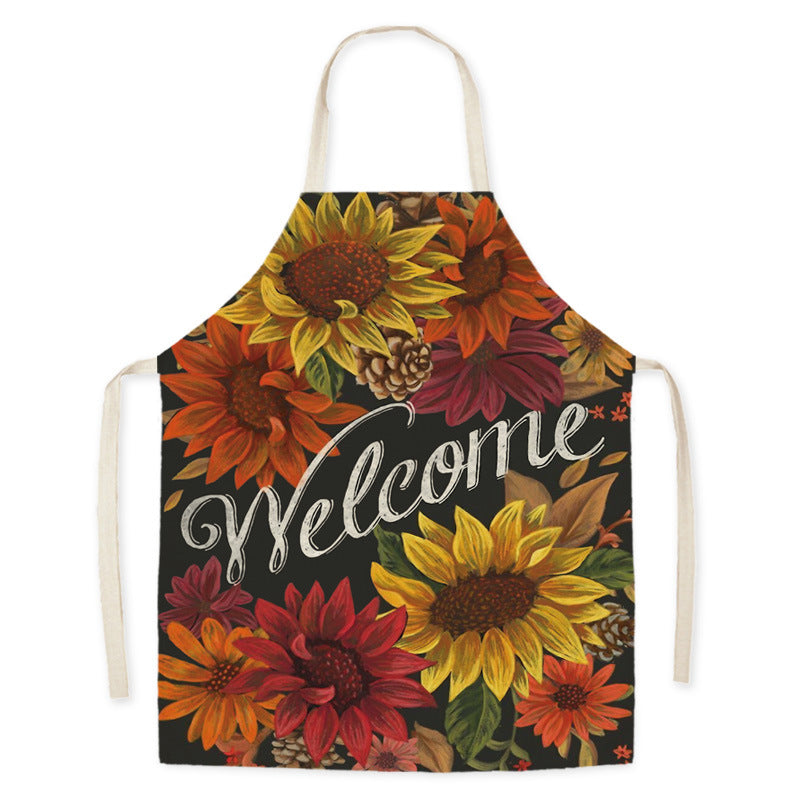 Thanksgiving Apron Turkey Pumpkin Creative Kitchen