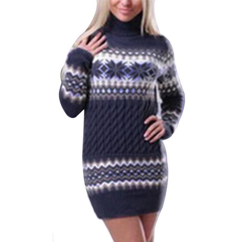 Women's Christmas Turtleneck Sweater