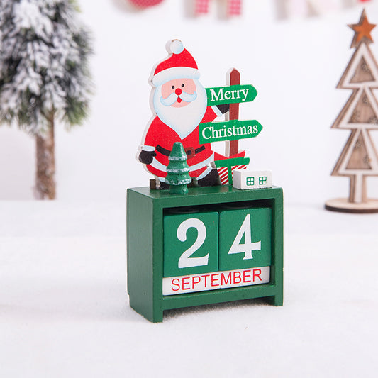 Christmas gift calendar scene decoration toys