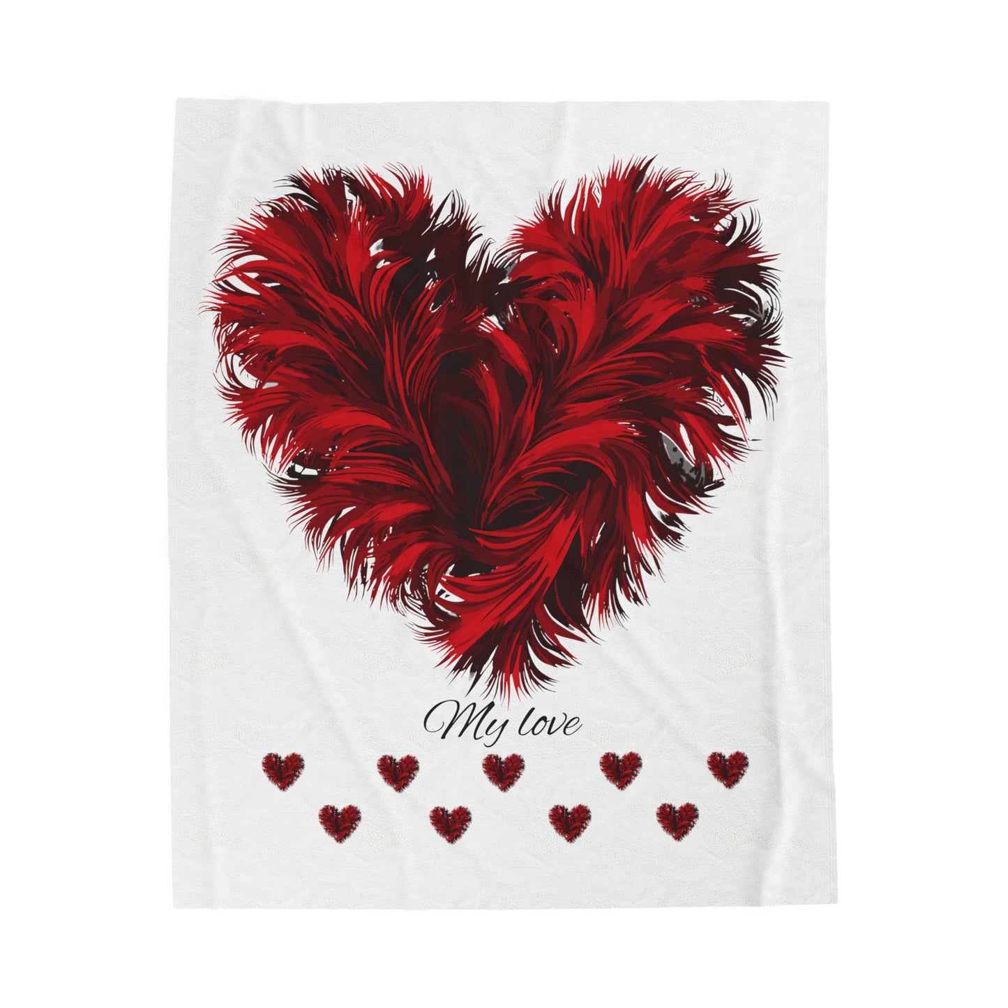 Valentine's Day Velveteen Plush Blanket