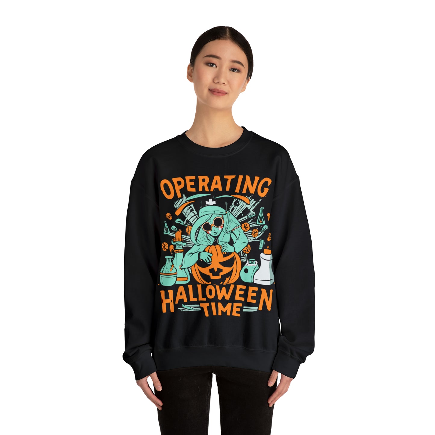 Nurse Halloween Sweatshirt, Spooky Season Halloween Sweatshirt, Halloween Costume, Spooky Sweatshirt, Halloween Gifts