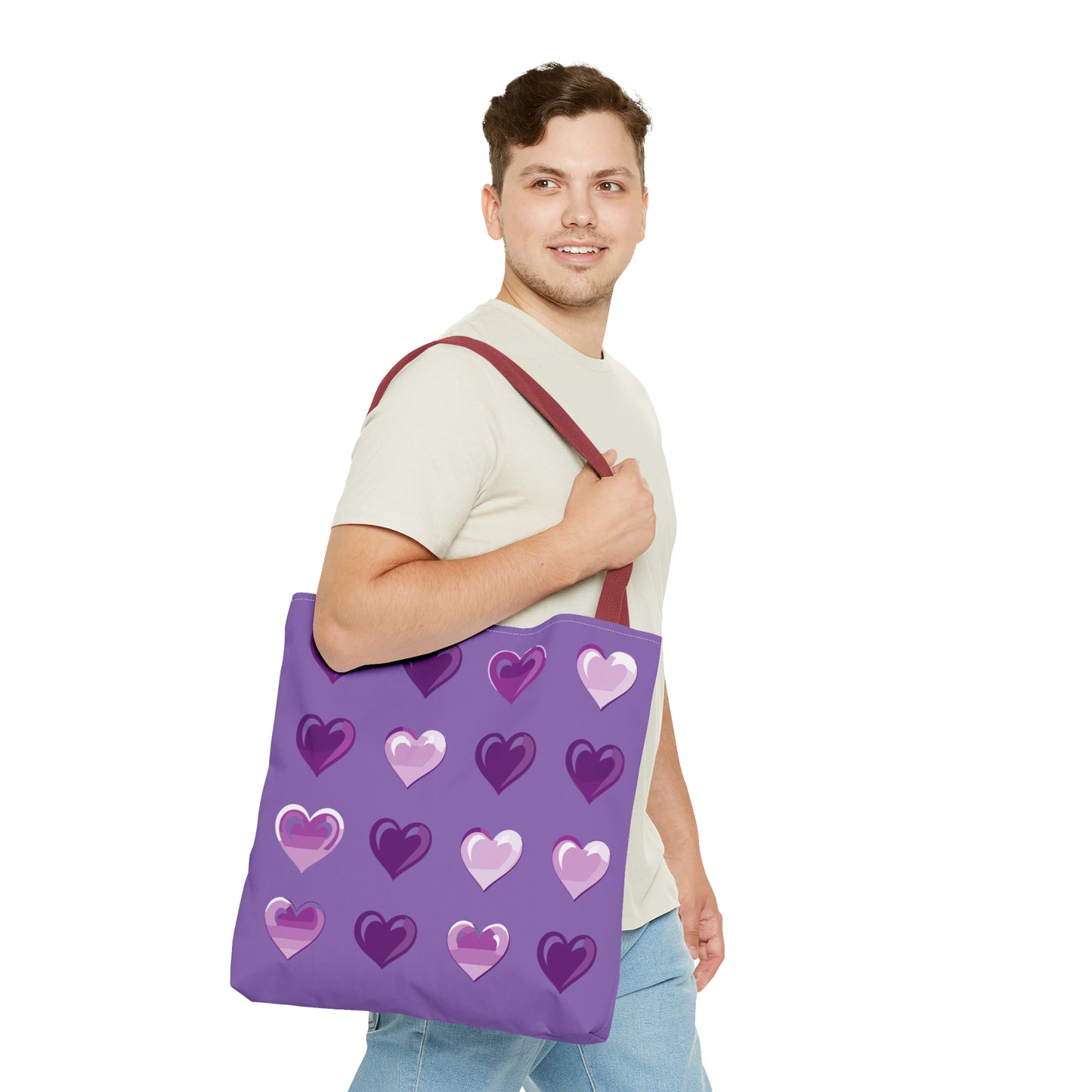 Valentine's Light purple Tote Bag (AOP)