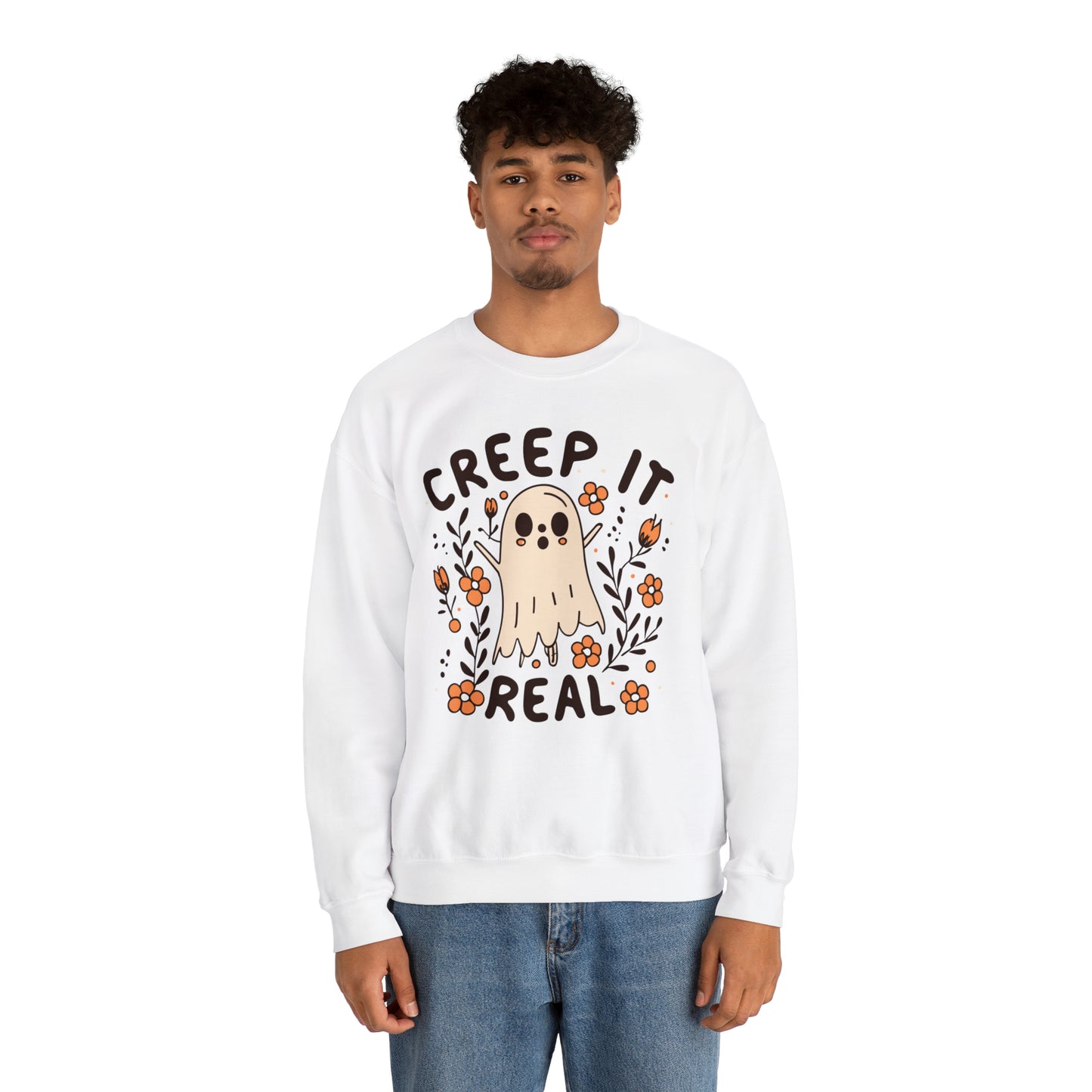 Creep It Real Sweatshirt, Spooky Season Halloween Sweatshirt, Winter Sweatshirt, Spooky Sweatshirt, Halloween Gifts