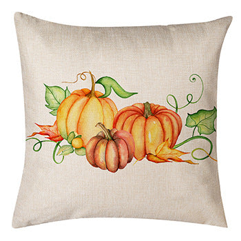 Thanksgiving Pumpkin Pillow Linen Sofa Pillow Cushion