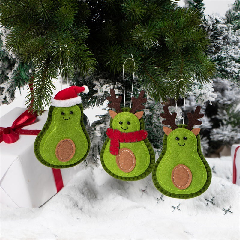 Creative Avocado Felt Christmas Tree Pendant