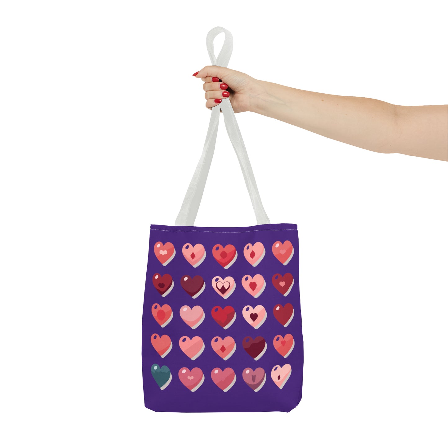 Valentine's purple Tote Bag (AOP)