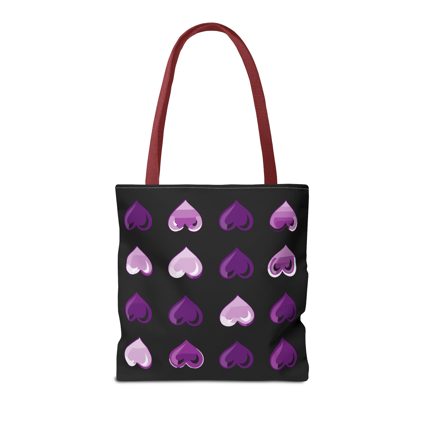 Valentine's black Tote Bag (AOP)