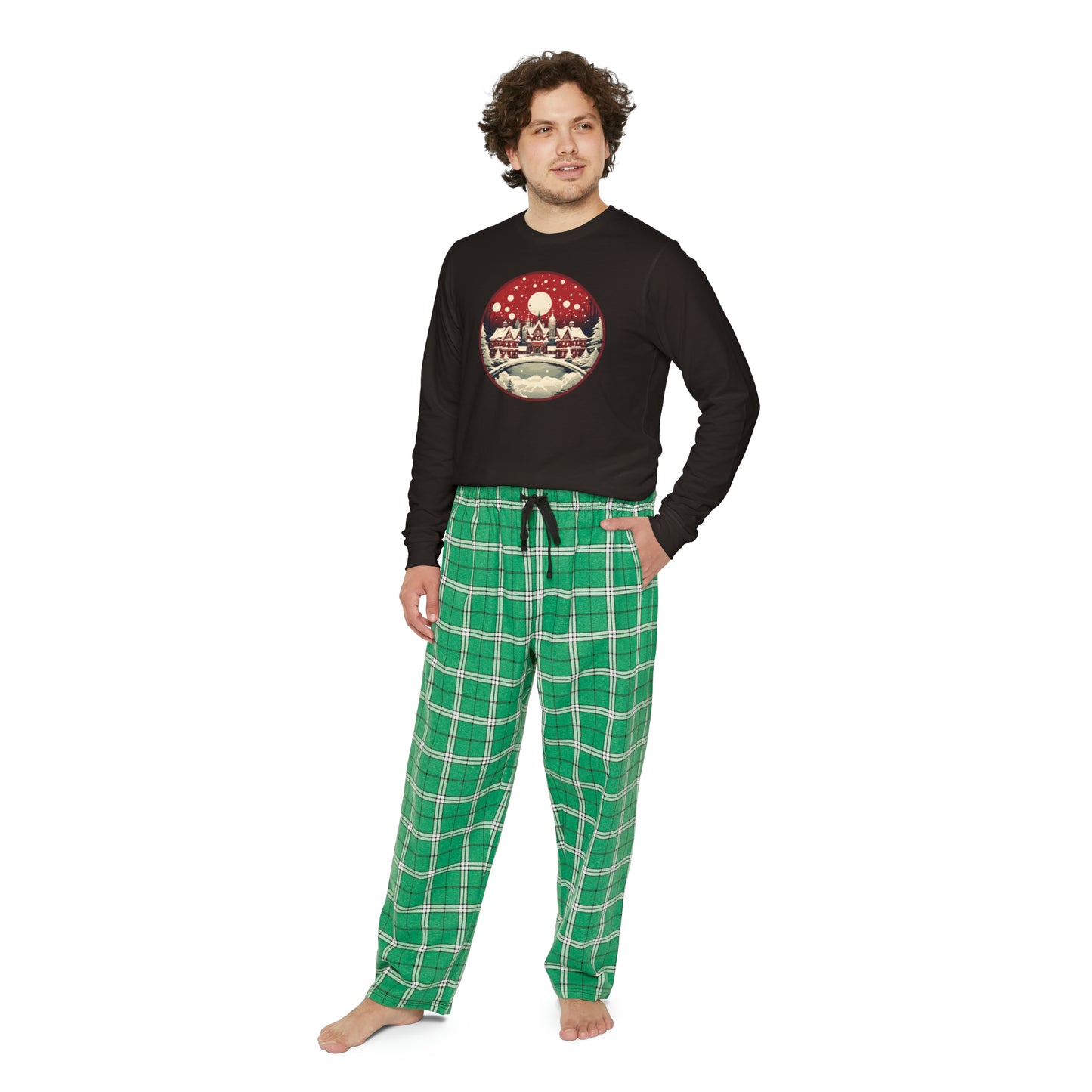 Christmas Men's Long Sleeve Pajama Set