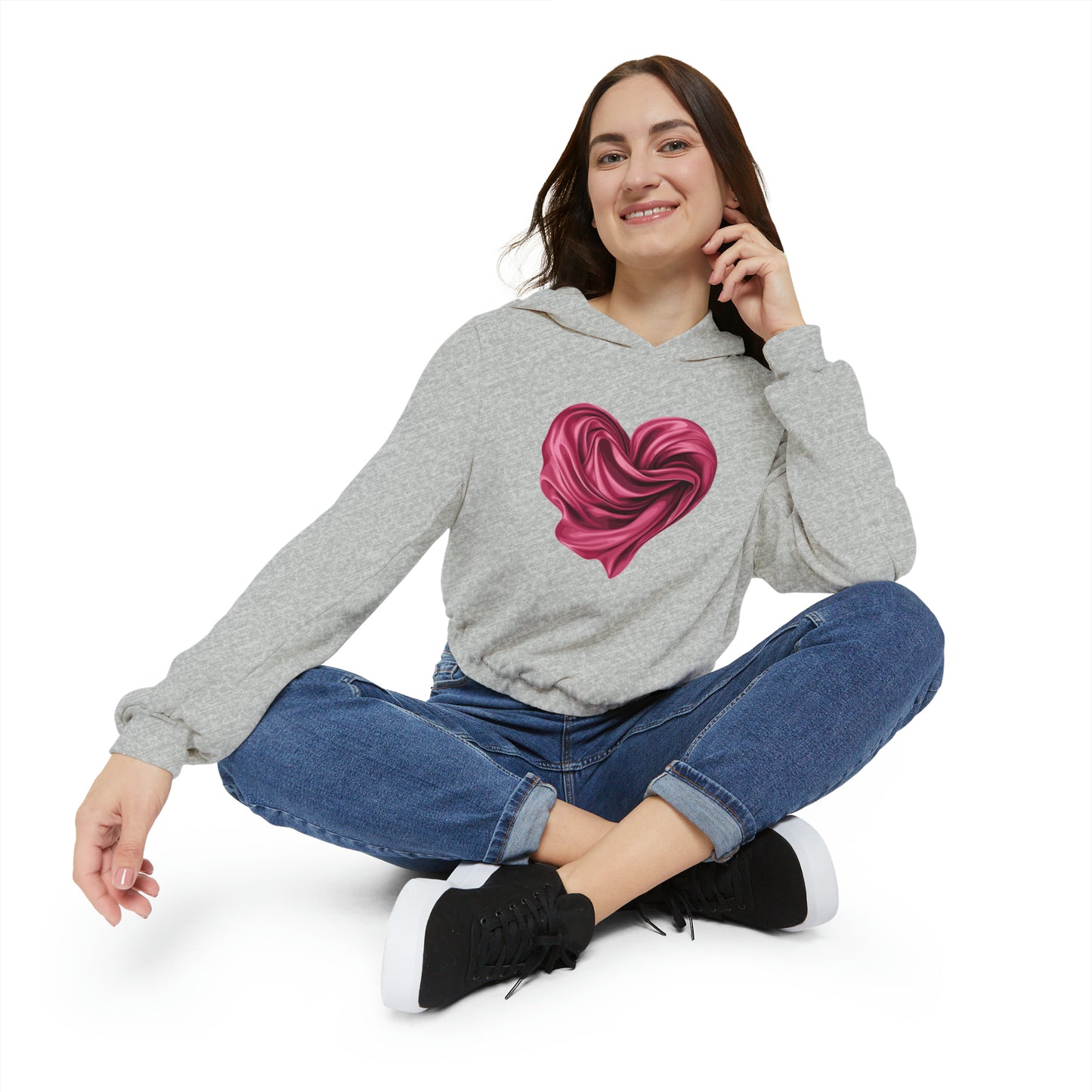 Valentine's best Gift, Women's Cinched Bottom Hoodie