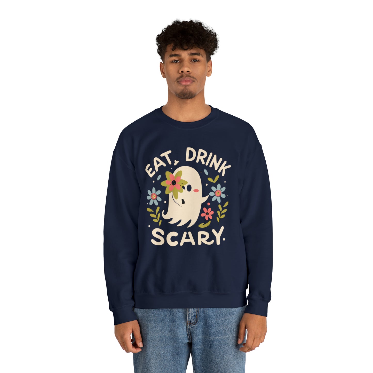 Halloween Eat, Drink Scary Spooky Sweatshirt, Spooky Season Halloween Sweatshirt, Halloween Costume, Spooky Sweatshirt, Halloween Gifts