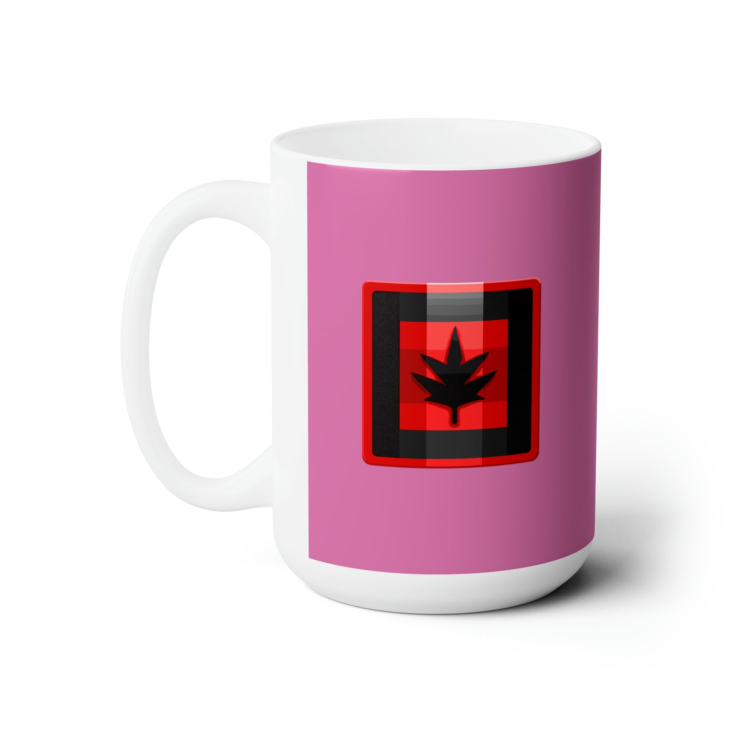 Canada maple leaf Light pink Christmas Ceramic Mug 15oz