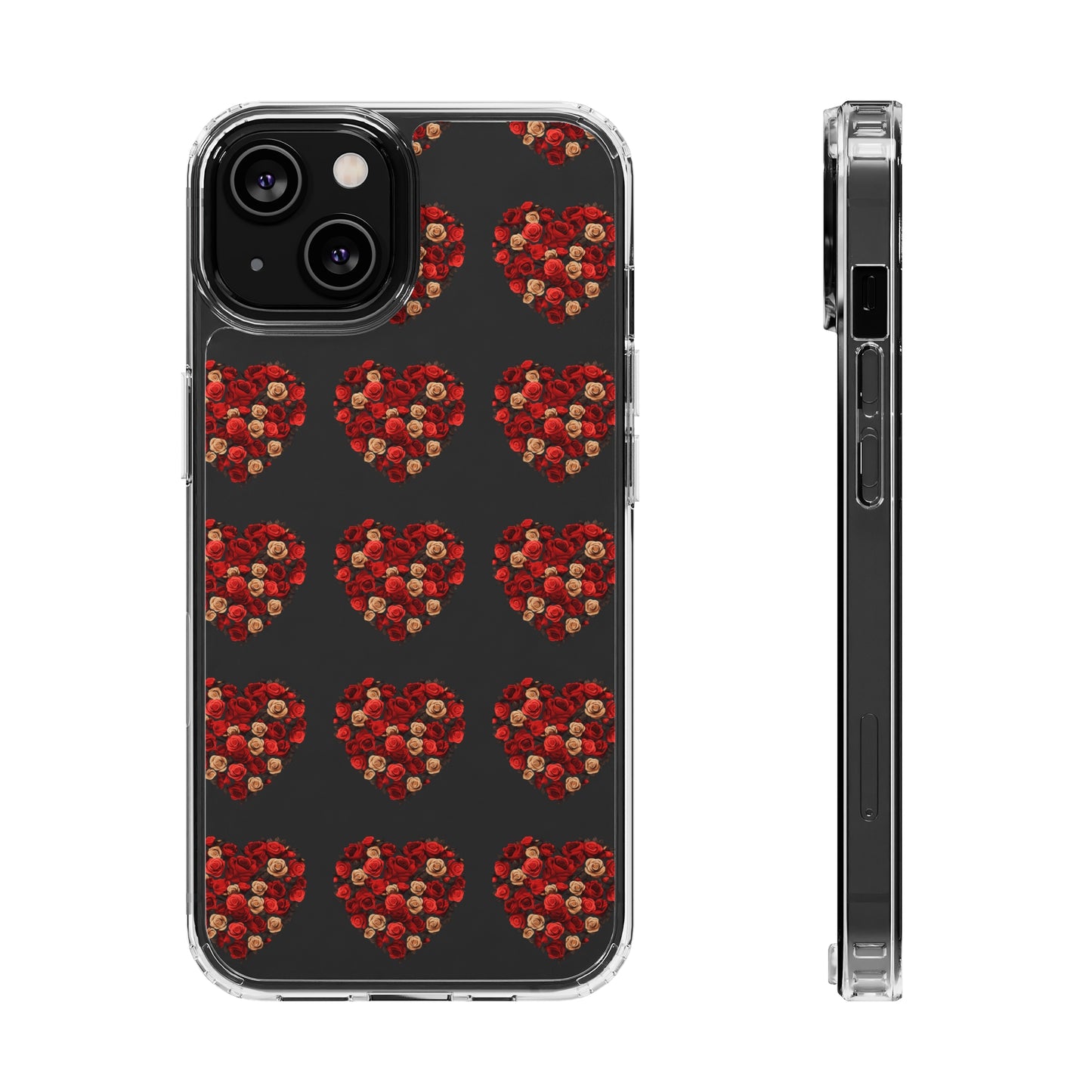 Valentine's day flourish heart shape design cases