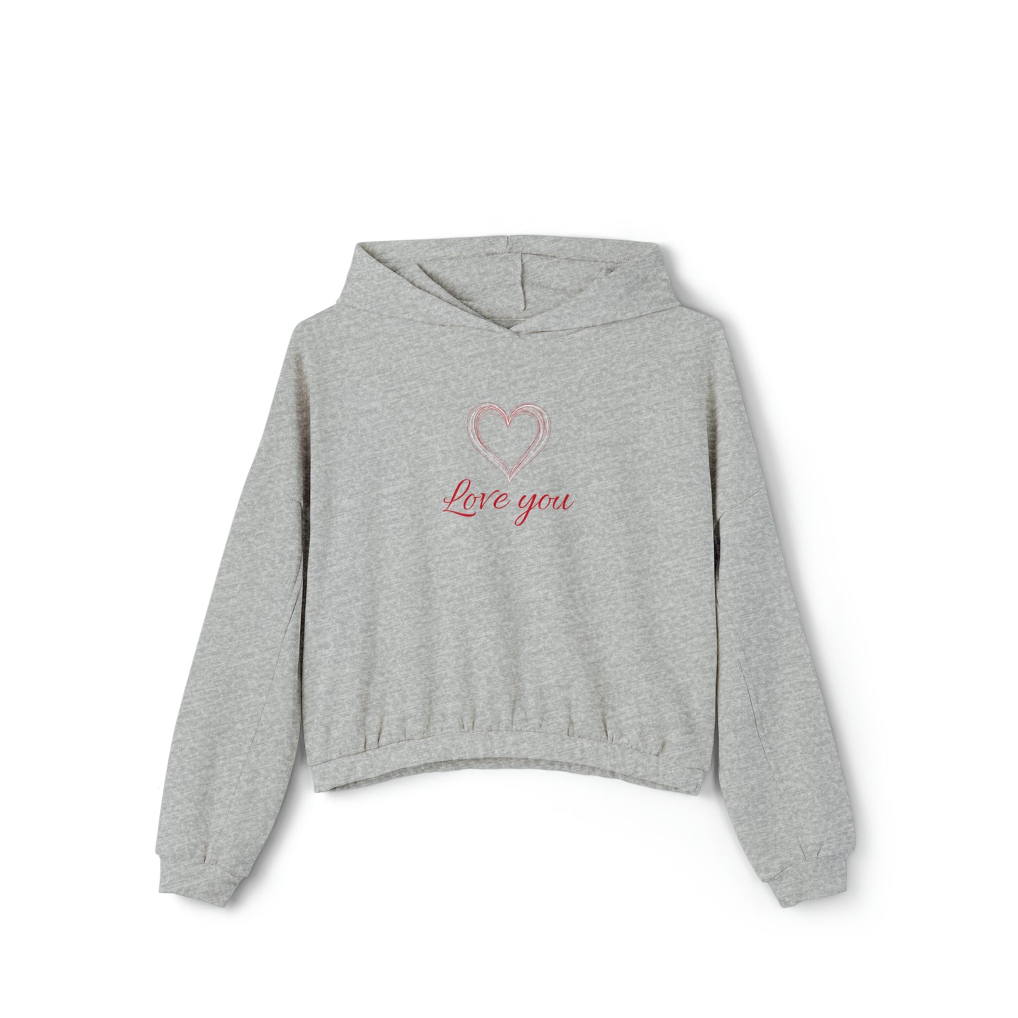 Valentine's best Gift, Women's Cinched Bottom Hoodie