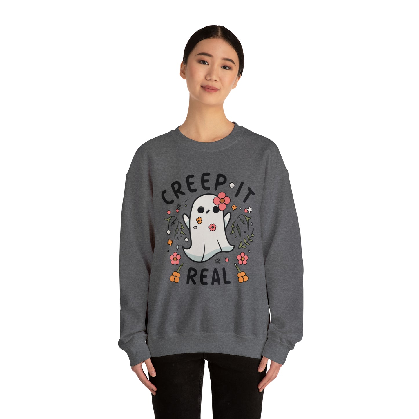 Creep It Real Sweatshirt, Spooky Season Halloween Sweatshirt, Halloween Costume, Spooky Sweatshirt, Halloween Gifts