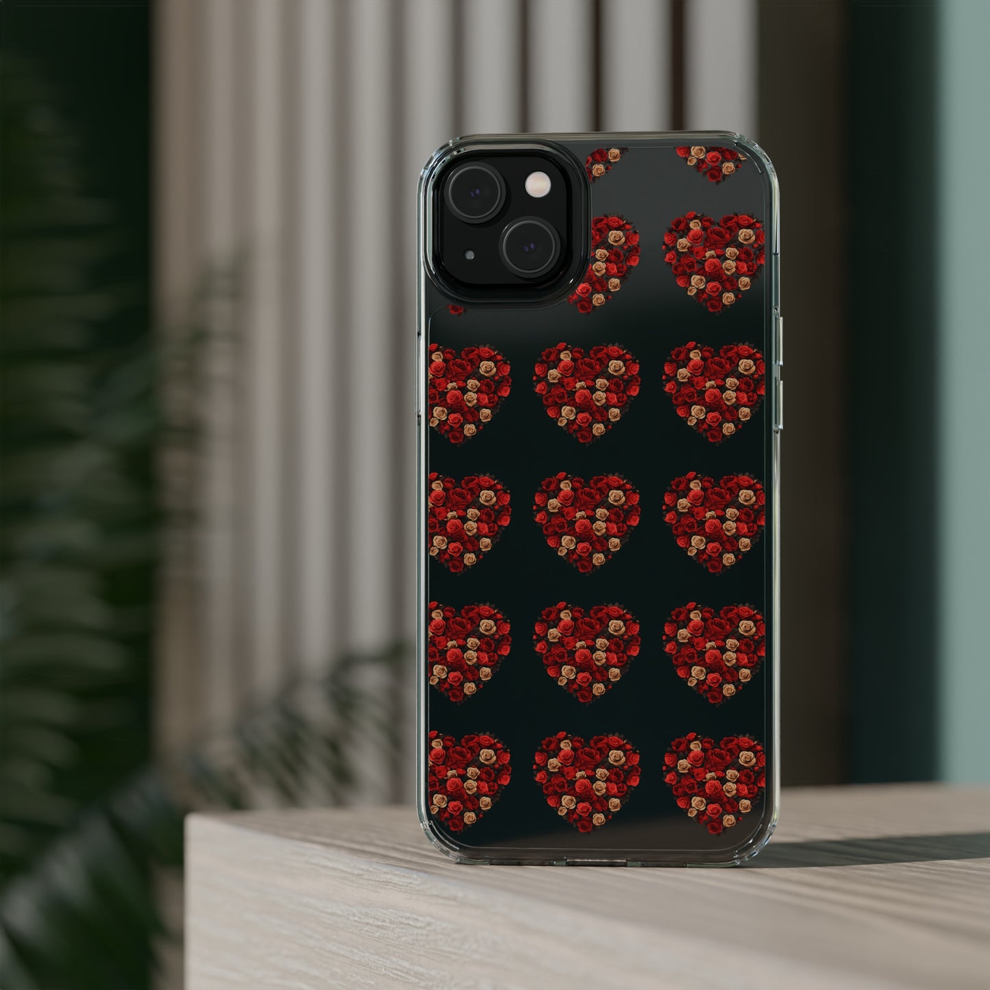 Valentine's day flourish heart shape design cases