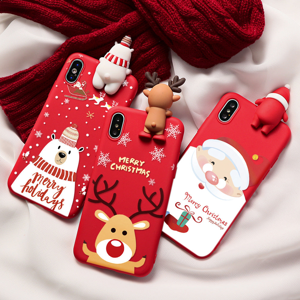 Santa Claus Soft Rainbow Christmas Phone Case