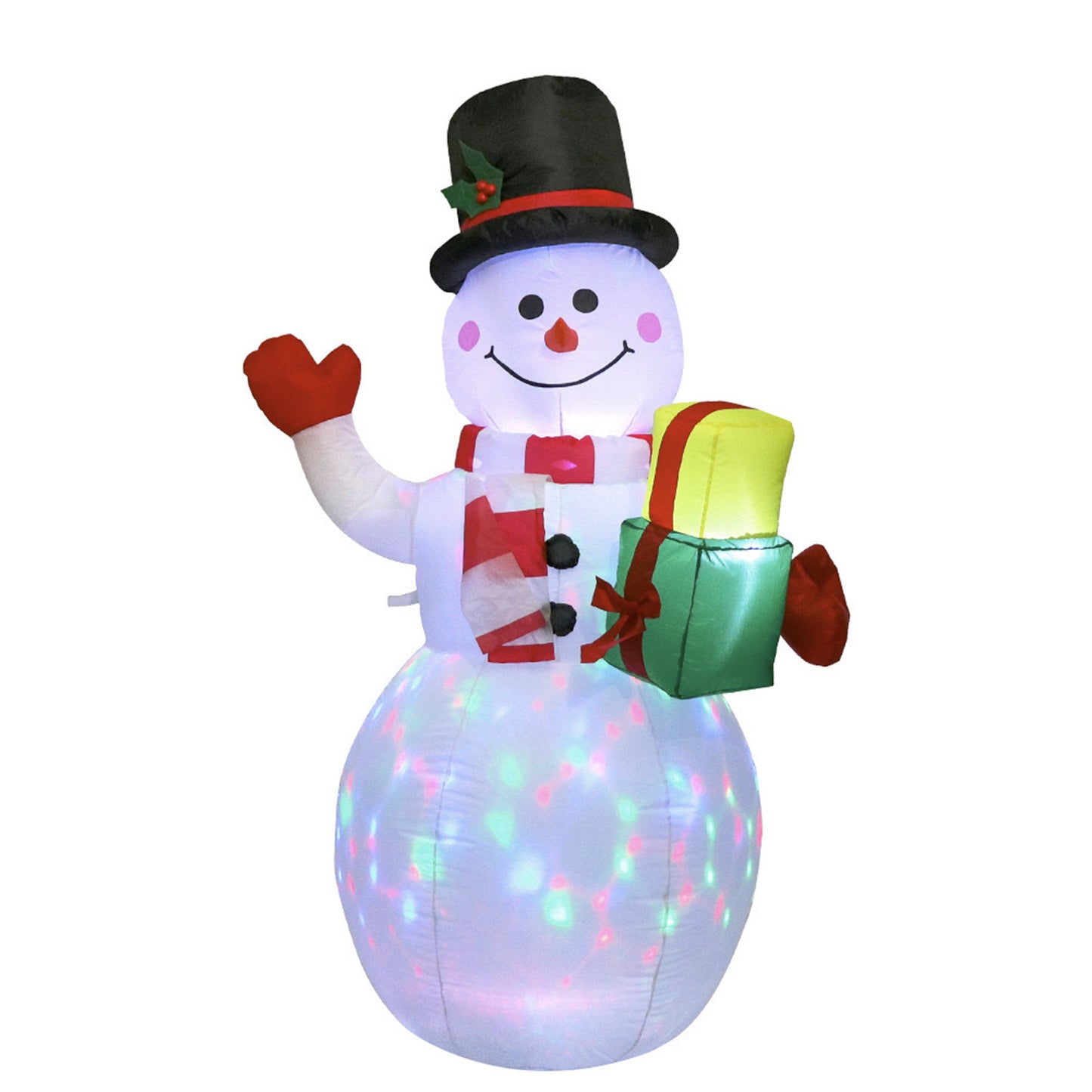 LED Glowing Santa Tree Snowman Inflatable