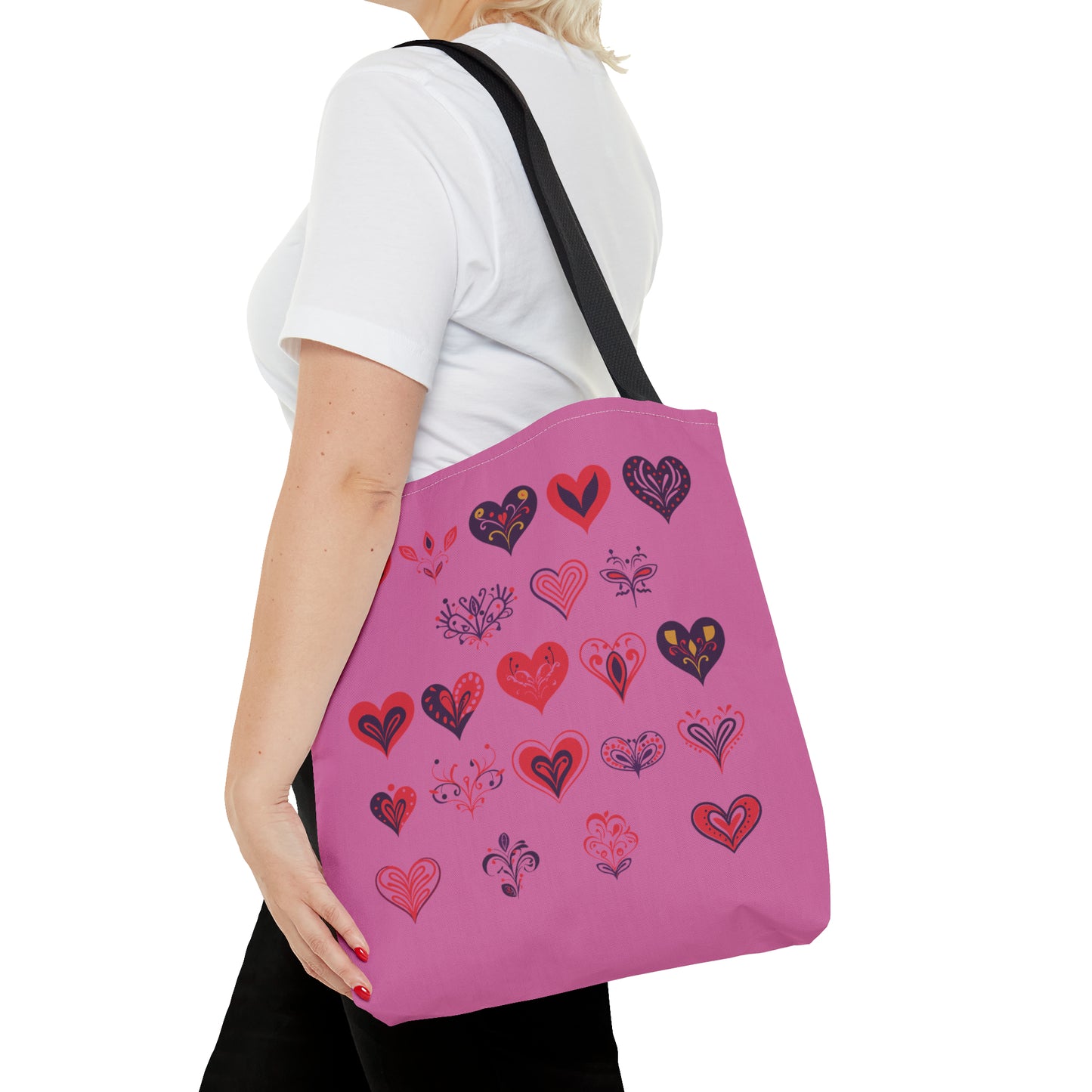 Valentine's light pink Tote Bag (AOP)