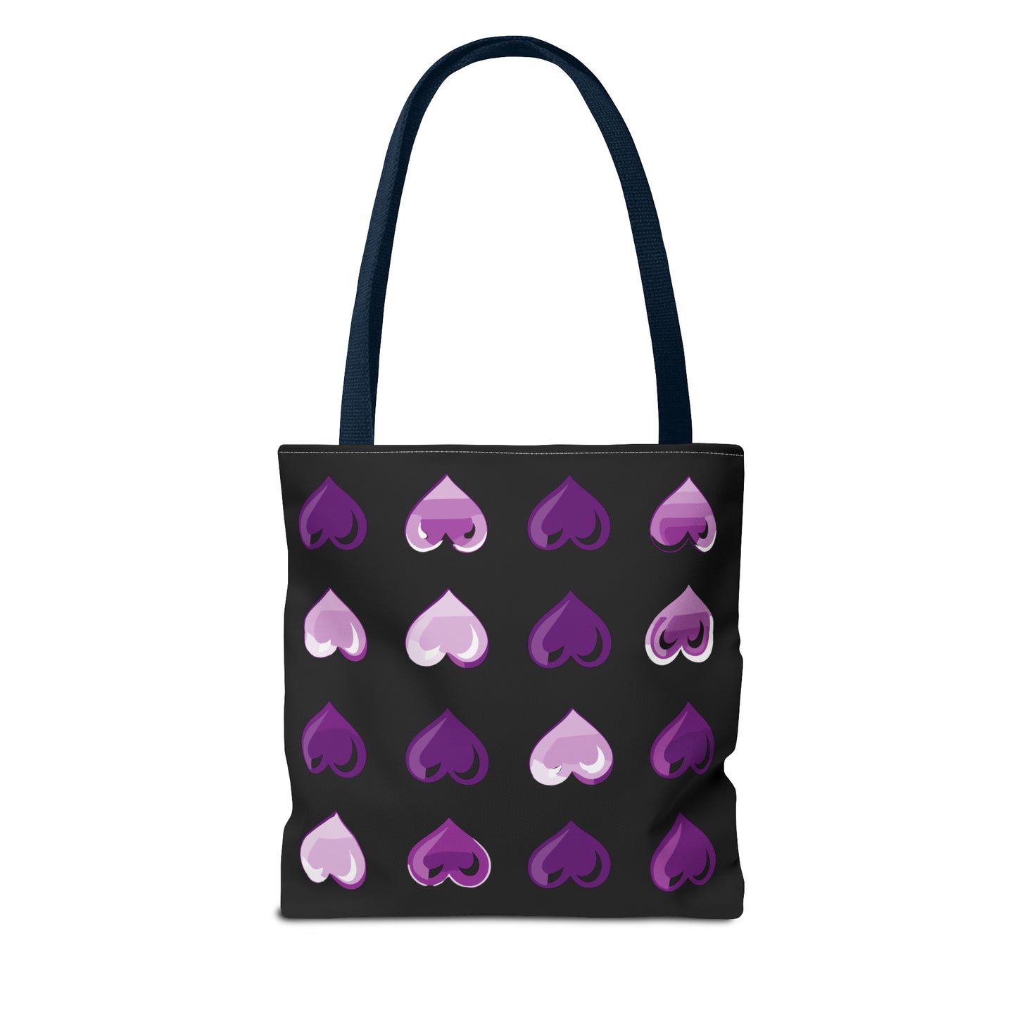 Valentine's black Tote Bag (AOP)