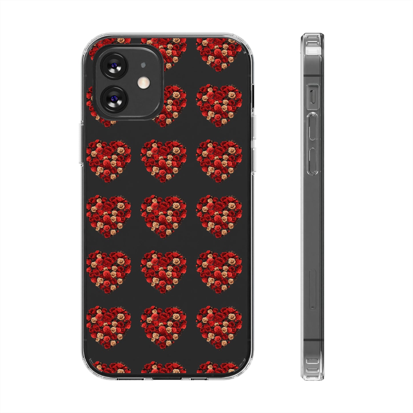 Valentine's day flourish heart shape design cases